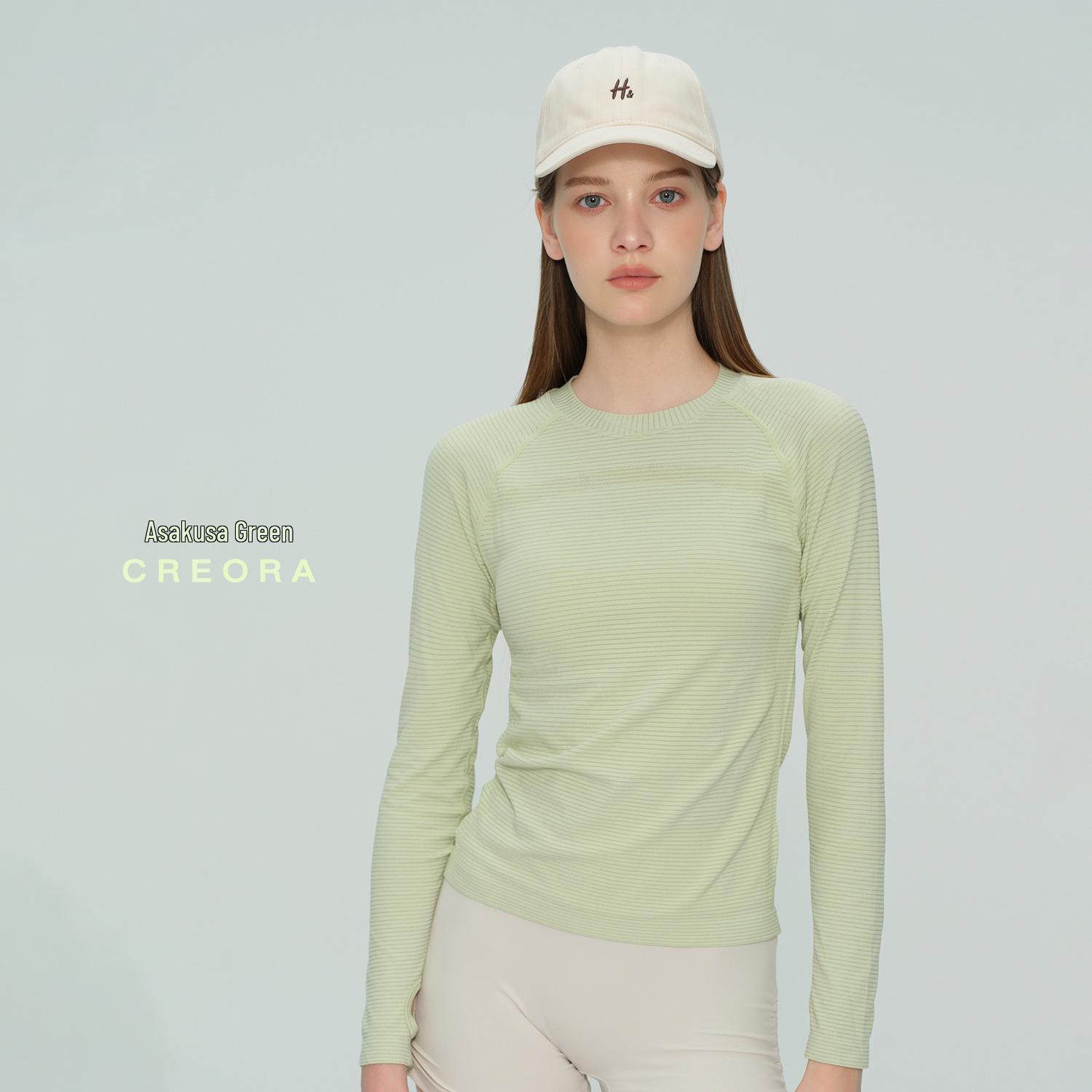 

Women s Slim Fit Long-Sleeve Pilates and Yoga Top S [90-100 jin]