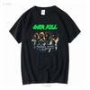 Overkill Übernahme T-Shirt Baumwolle Schwarz Herren Größe S bis 5XL NB915 vintage gewaschen Designer-Kleidung Weich Vielseitig Atmungsaktiv