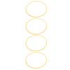 4Pcs 19 Inch Wheel Rim Protector Aluminum Alloy Anti Scratch Self Adhesive Wheel Rim Protection Guard for Cars Yellow