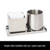 Stainless Steel Sugar Bowl and Milk Cup Set for Restaurant and Hotel Use