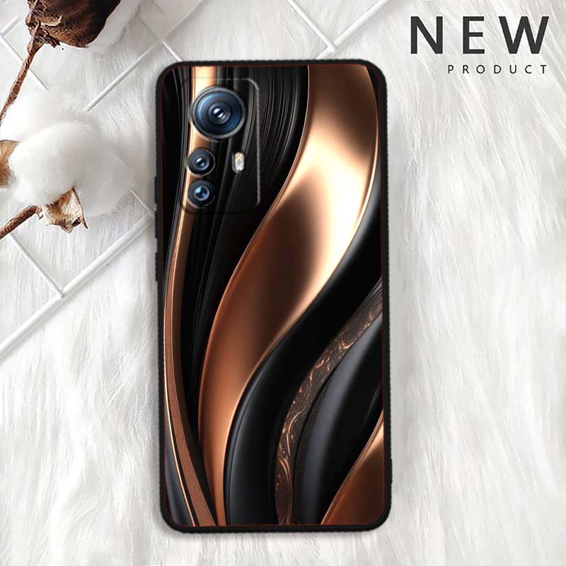 Funda de Teléfono con Ilustración de Arte Tecnológico Para Xiaomi Mi 15 14 13 13T 12 12T 12S 11 11i 11T Pro Ultra Lite 5G Negra Suave