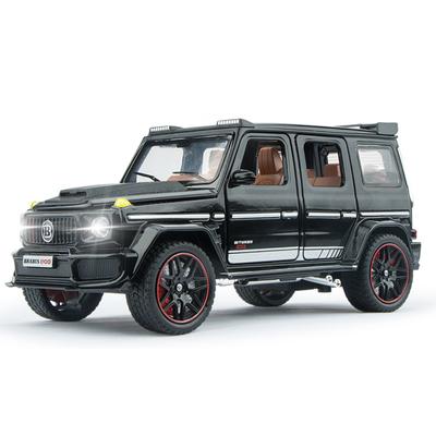Giocattolo modello di auto pressofuso Brabus G800 in scala 1/32, veicolo giocattolo da tirare indietro con suono e luce per bambini, ragazzi, ragazze, collezione regalo
