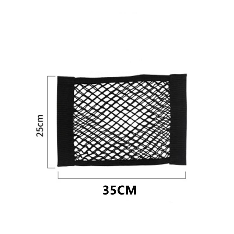 Rete Posteriore per Bagagliaio Auto Sedile Gabbia Elastica Organizzatore Auto Borsa da Schienale Rete con Cordino Velcro Magico Borsa Universale Tasca