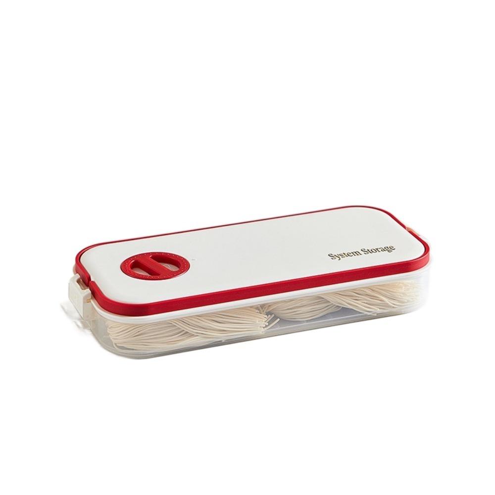 Multi-Layer Dumpling Box Transparent Food Freezer Storage Box Kitchen Beige 1 Layer