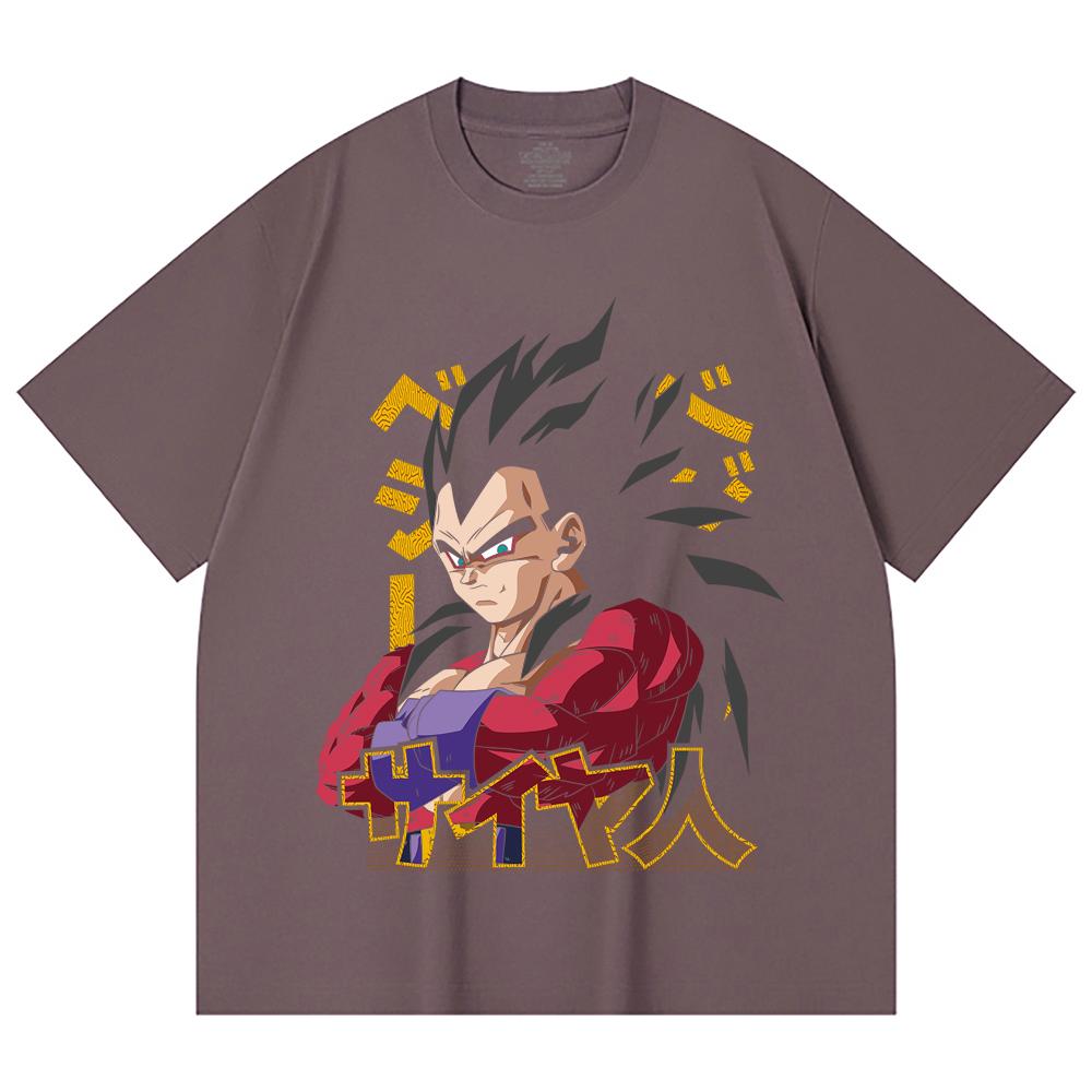 230 Gsm 100% Cotton Dragon Ball V18 Goku Print Unisex Heavy Cotton T Shirt