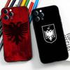 A-Albania Flag For IPhone 15 16 14 Plus 13 12 11 17 Pro Max 17 Air Black Soft Phone Cover
