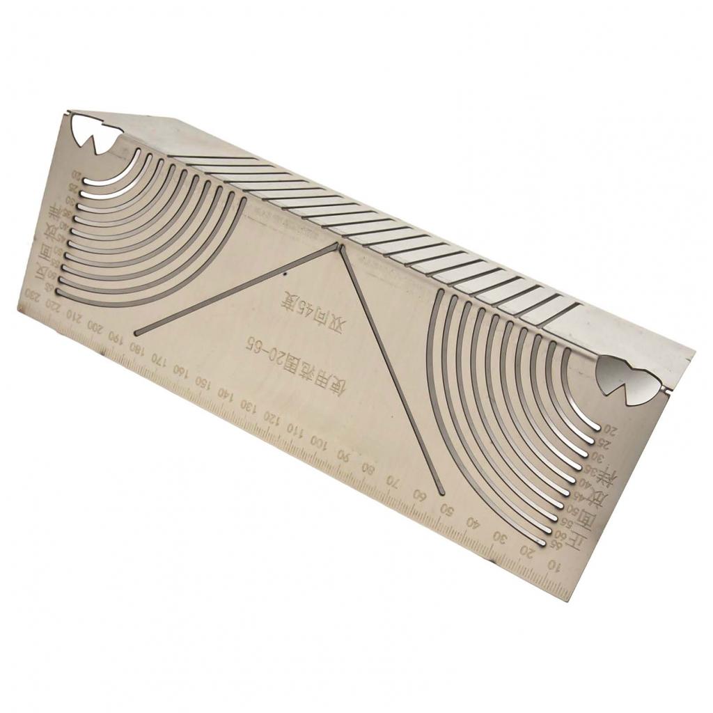 Drawing Ruler for Accurate Construction of Square Tubes with 45 Degree Guidance