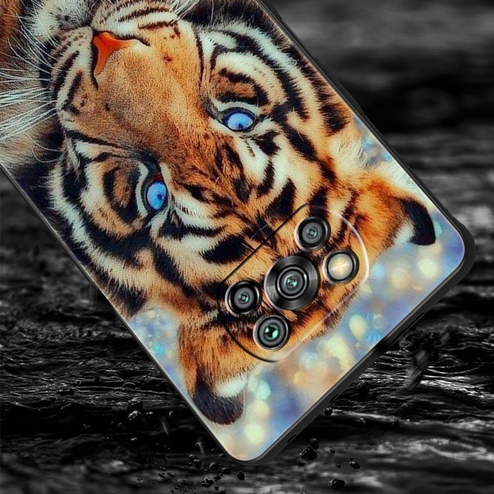 Tiger Lion Leopard Phone Case For Xiaomi Mi Poco X3 NFC M3 F4 F3 M4 X4 Pro 5G Note 10 12 Lite 11 11T 10T 11X 13 12T Pro 9T Cover
