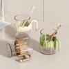 Transparent Mouthwash Cup Home Use Toothbrush Cup Couples' Wash Cup Simple Design Gargle Cup for Students & Everyday Use