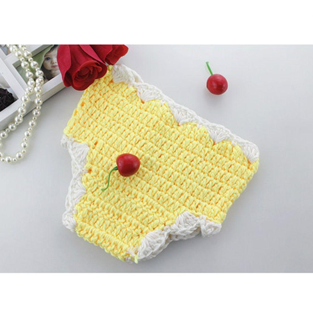 Newborn Photography Props Infant Costume Outfit with Flower Headband Baby Girl Fotografia Crochet Costumes