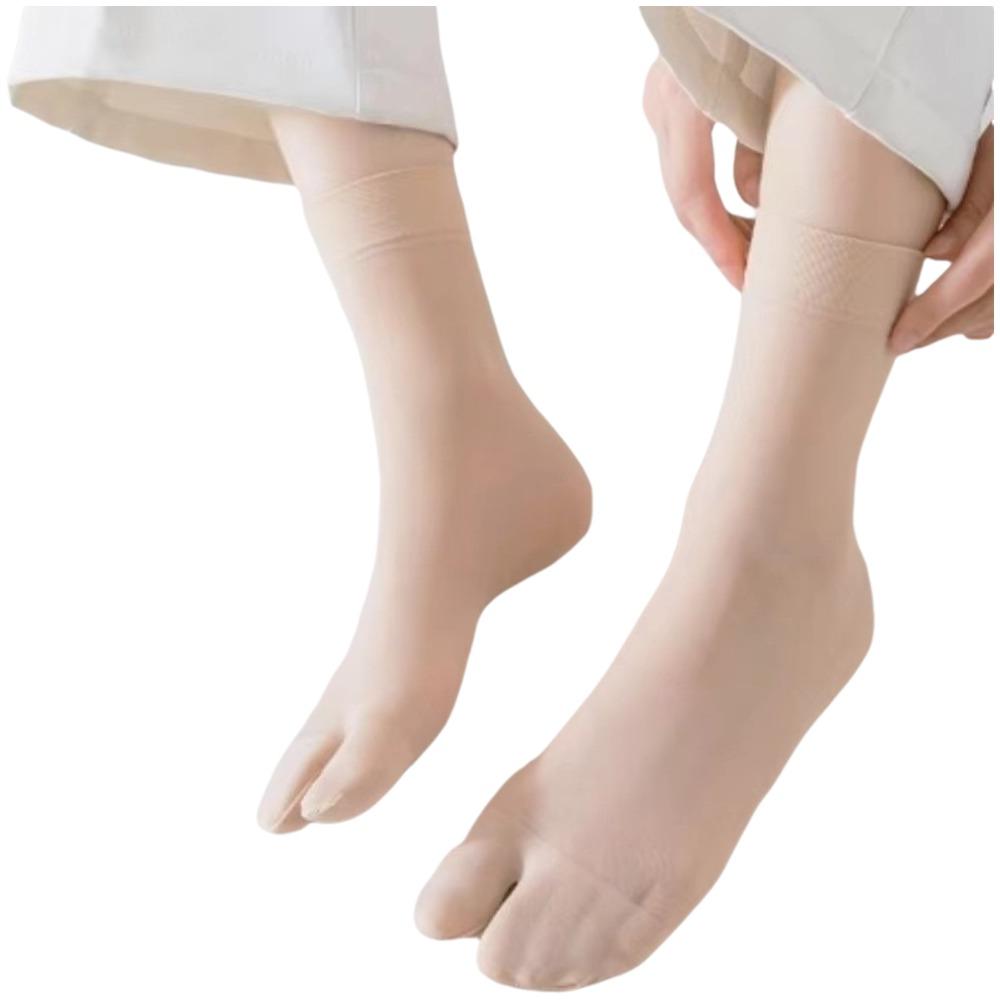 Breathable Mid Tube Socks Ultra Thin Compression Socks Fashion Tabi Silk Socks Summer