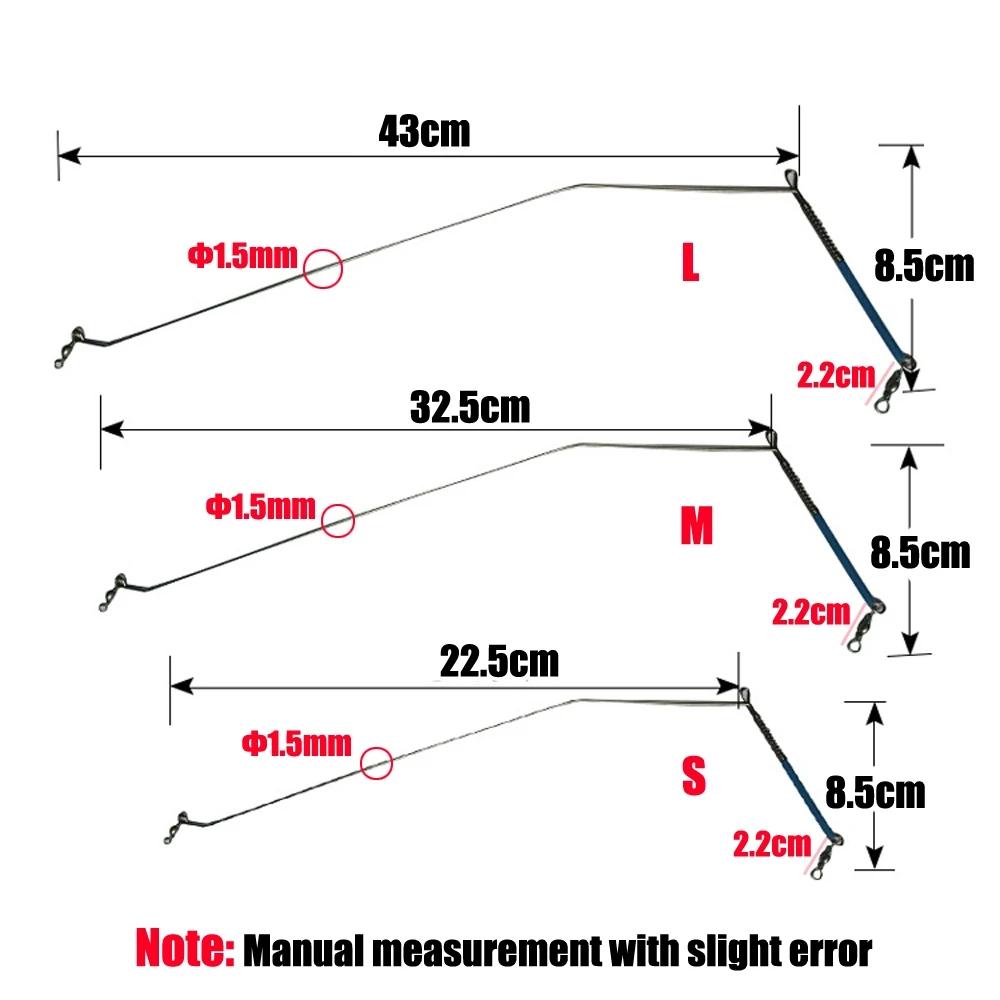 20pcs Saltwater Fishing Rig Arms Branches with Swivels Stainless Wire Arms Balance 20cm 30cm 40cm