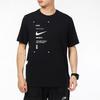 Men's Nike Minimalistic Alphabet Logo Printing Casual Round Neck Short Sleeve Black T-Shirt DX5817-010