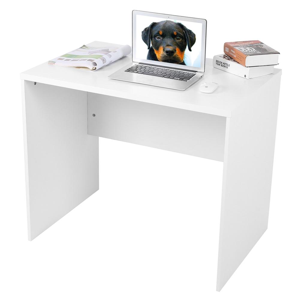 Simple Modern White PC Computer Desk Desktop Study Writing Desk for Home Office