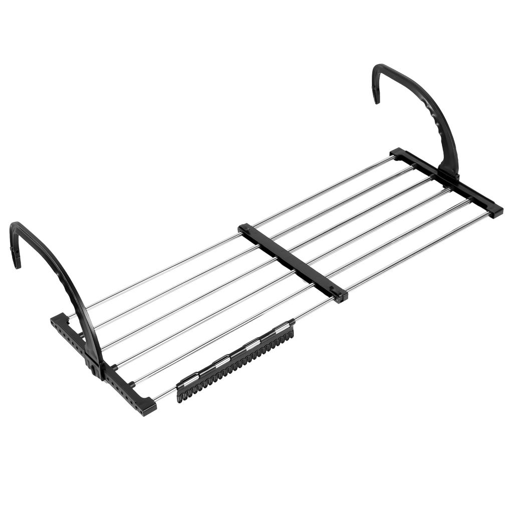 Radiator Clothes Airer Foldable Radiator Drying Rack 42-72CM Extendable Stainless Steel Radiator Clothes Drying Rack for Laundry