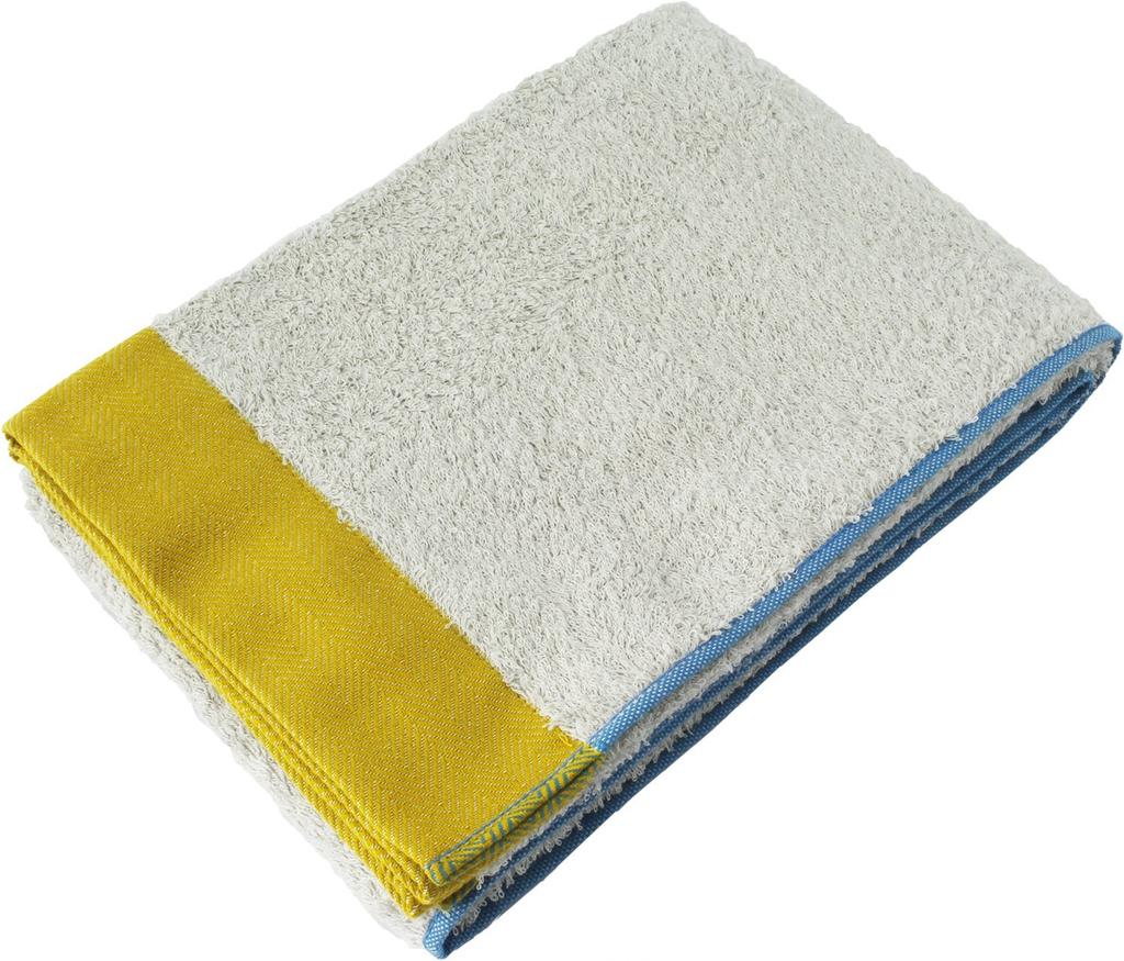 Imabari Towel Bath Plain Hem Color Towel, Fabric, PF-02, Pile, Yellow, PF1601-0300-00
