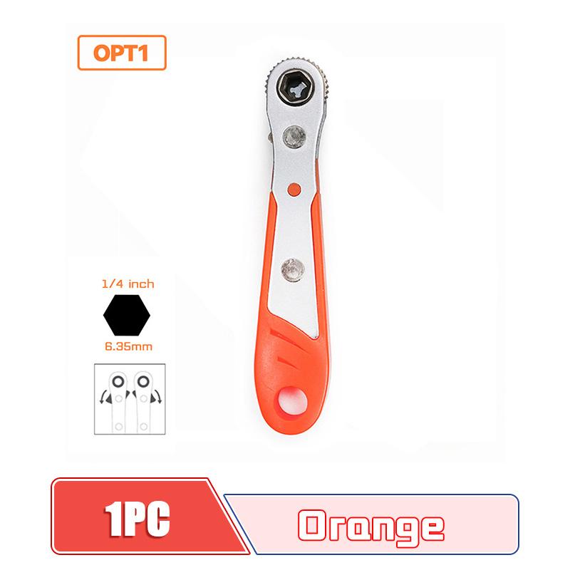 SenNan Hex Ratchet Wrench 1/4" Mini Hex Quick Release Socket Tool Ratchet Repair Spanner Hand Tools Kit Screwdriver Drill Bits
