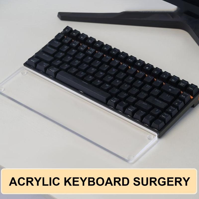 Wrist Rest Comfortable Clear Acrylic Wrist Pad for Keyboard Users, Ergonomic To Prevent Fatigue