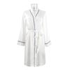 Summer Women's Luxury Silk-Like Cardigan Robe & Pajamas Set