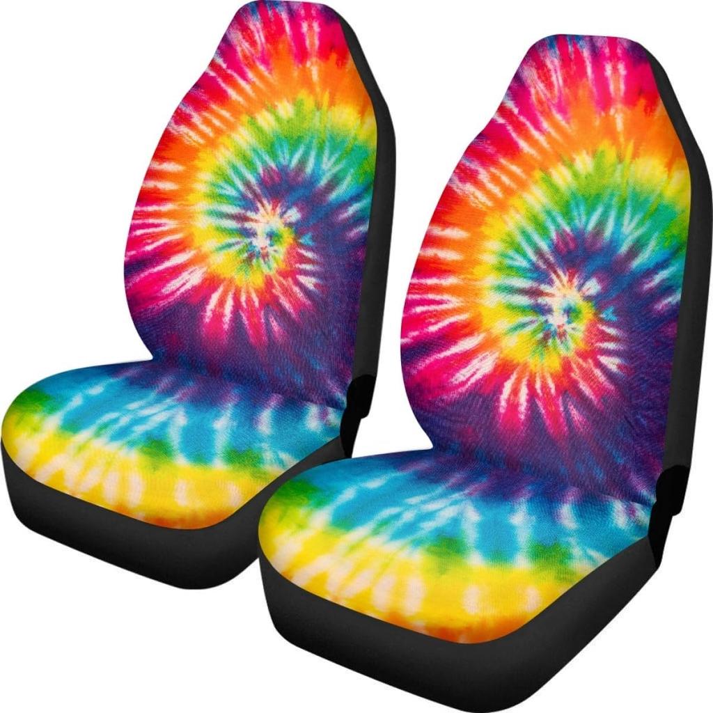 Pehede Car Seat Cover Moon Stars Planet Front for Cars, Easy To Tall Cover Set, Accessories Auto Trucks Van SUV,2 Packs