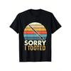 Sorry I Tooted - Retro Clarinetist Clarinet Player T-Shirt, Unisex Cotton Casual Round Neck Outdoor Short Sleeve T-Shirt