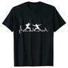 Summer Men T-Shirt Heart Beat Fencing Funny Graphic Tops Short Sleeve Tees Fencing Oversized Tshirt Cool Gift Mens Clothing