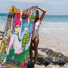 Anime Disastrous Life of Saiki Beach Towel Colorful Bath Towels for Girl Microfiber Quick Dry Sand Free Beach Yoga Spa