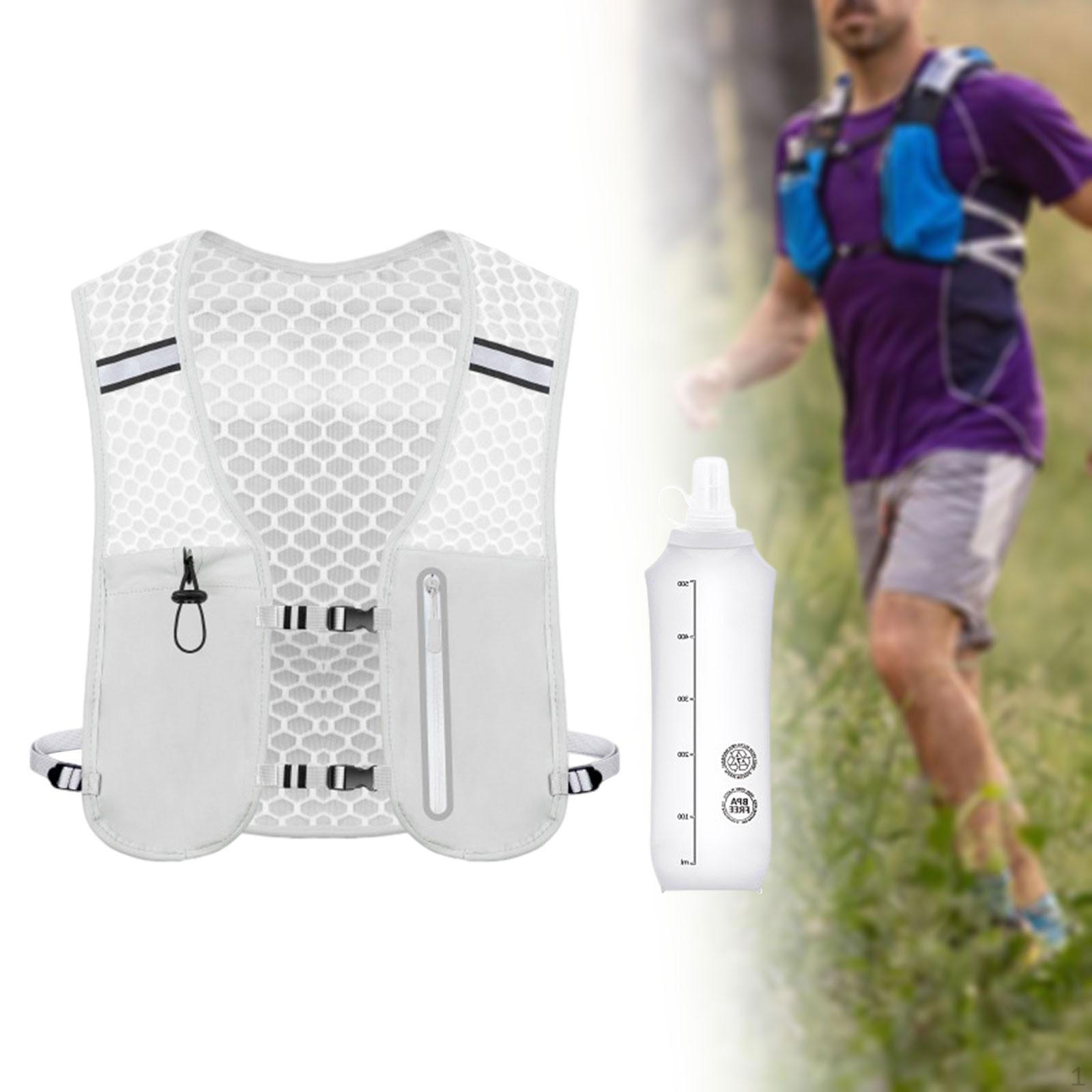

Рюкзак для бегового жилета, 2 л, сверхпрочная уличная сумка, портативная вода, женский, мужской, серый
