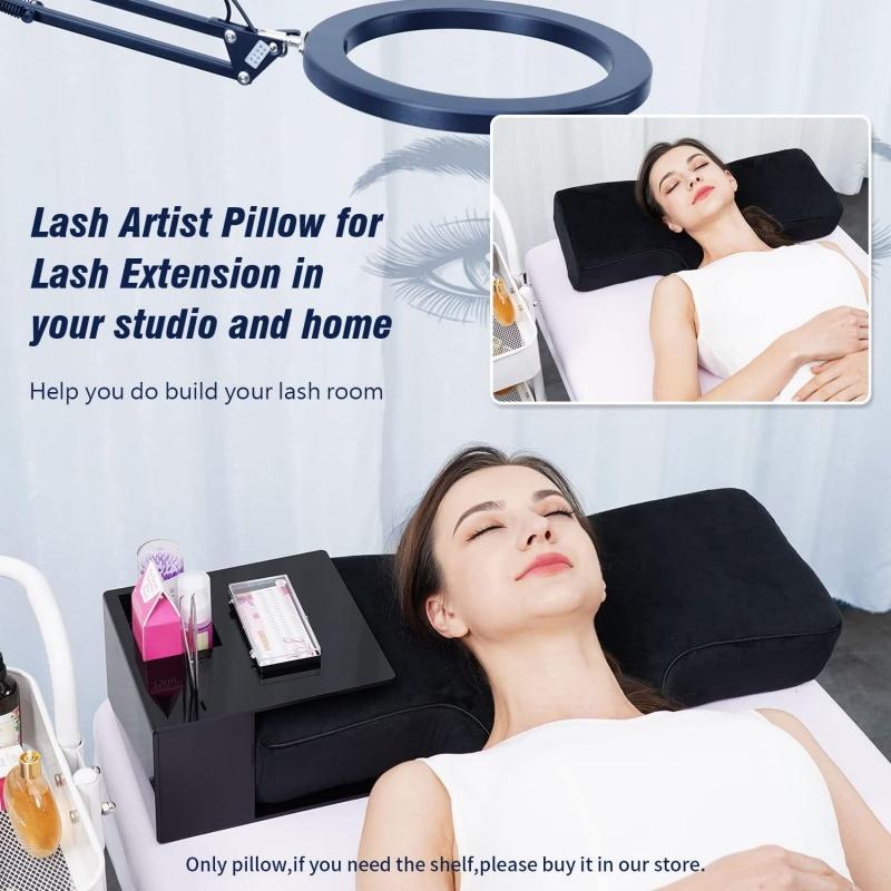 Schönheits-Wimpernkissen für Wimpernverlängerung Memory-Schaum Wimpernkissen Stütze zum Schutz des Nackens Salon Wimpern Zubehör