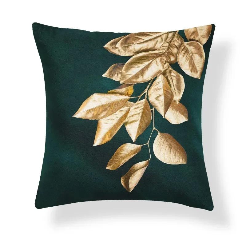 Retro Ethnic Style Art Pattern Light Luxury Gold Bedroom Living Room Sofa Seat Decorative Cushion Cover Geometric Pillowcase