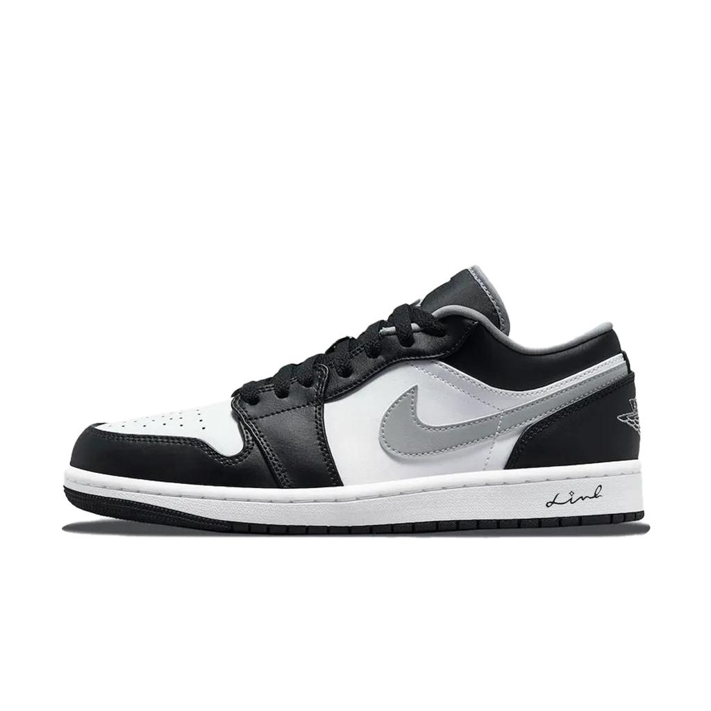 Jordan Air Jordan 1 Low 'Shadow' Synthetic Leather, Leather, Shadow, Horse Year Limited Cushioning, Wear Resistant 553558-040(Team855-)