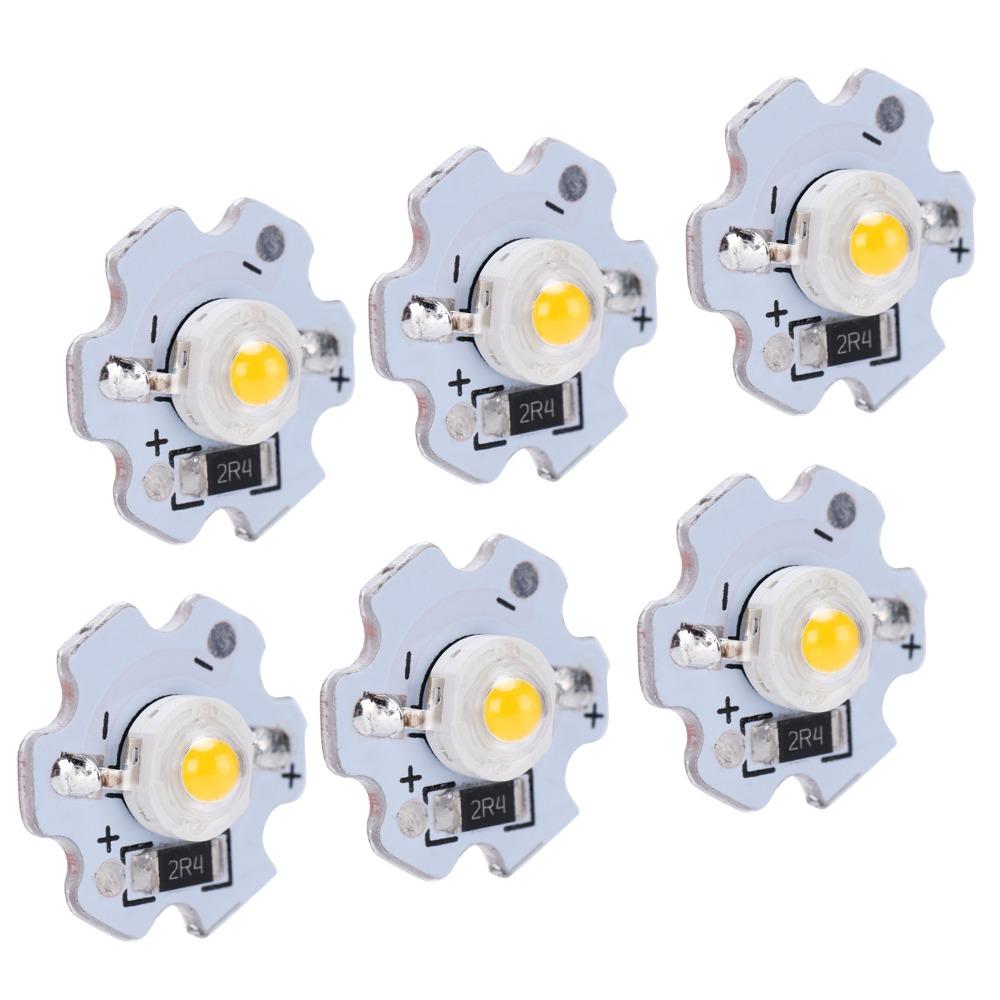 25pcs Replace 3W LED Lamp Beads 5V Aluminum High Power LED Light Source Chip Floodlight Bulb