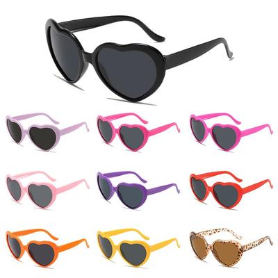Halloween Heart-Shaped Sunglasses Cosplay Party Glasses Vintage Heart Sunglasses  for Women