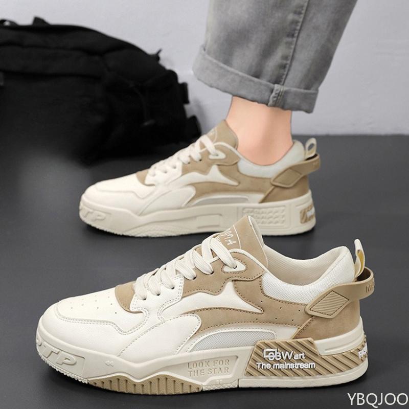 Spring Autumn Men's Breathable Shoes Trendy Versatile Thick Bottom Sports Simple Comfortable Casual Board Shoes