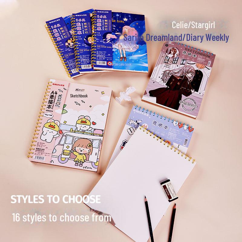 Beifa Coil Sketchbook - Cute Art and Sketching Notebook for Students