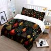 Christmas Tree Festive Pattern Bedding Duvet Cover Set Duvet Cover Pillowcases  (1*Duvet Cover 2*Pillowcases, without duvet insert)