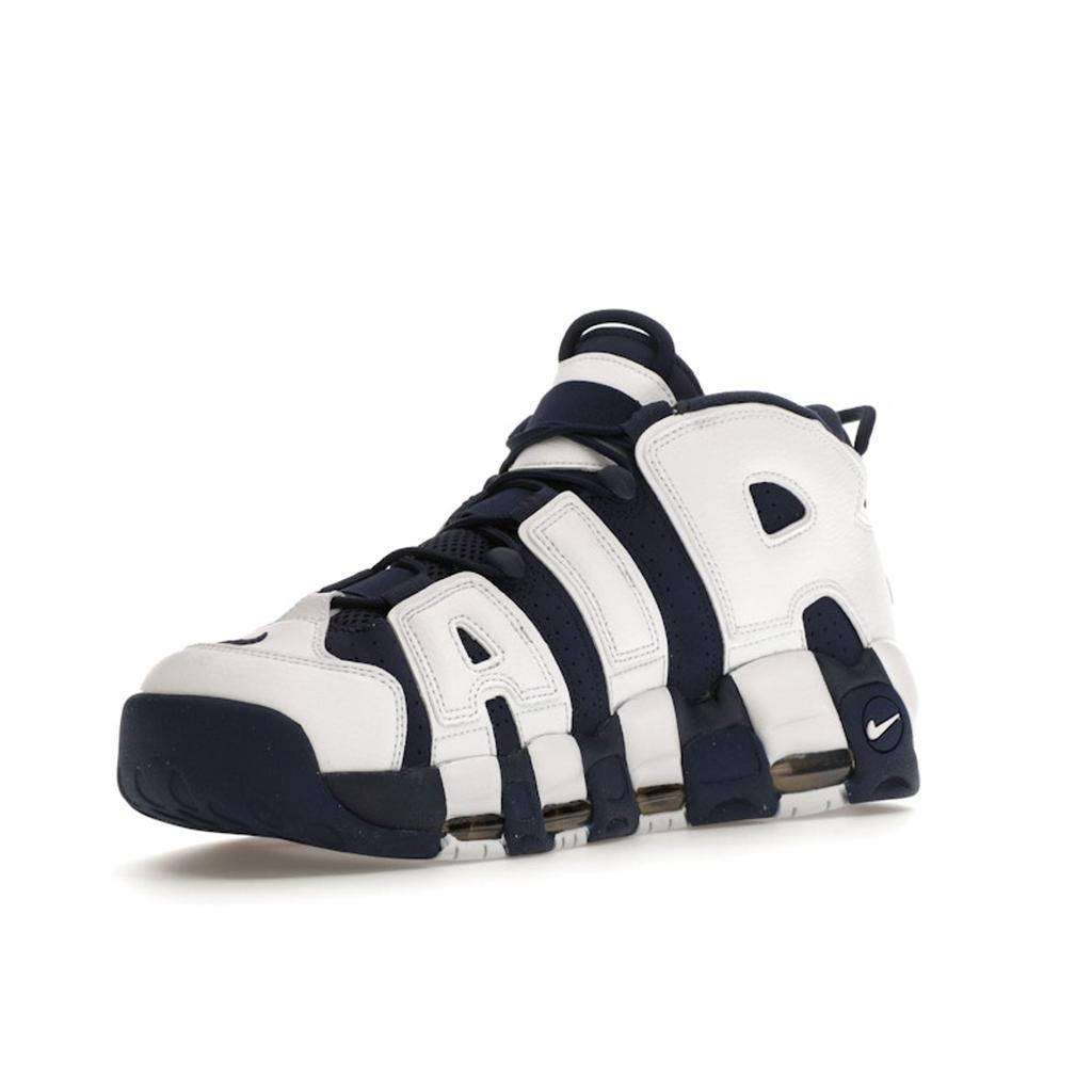 Nike Air More Uptempo 96 Olympic 2024 Men Sneakers Blue White Midnight-Navy FQ8182-100