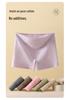 Plus Size Mid-Waist Pure Cotton Women's Safety Underwear: Hip-Hugging, Anti-Chafing Boxer Briefs