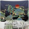 Chinese Style Ink Painting Wall Decoration Tapestry Home Living Room Tapestry