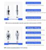 Pneumatic C-Type Quick Coupler Plug – Self-locking SMY/SMV Round Tee/Two-way (SP/SM/PP/PM/SF/SH)
