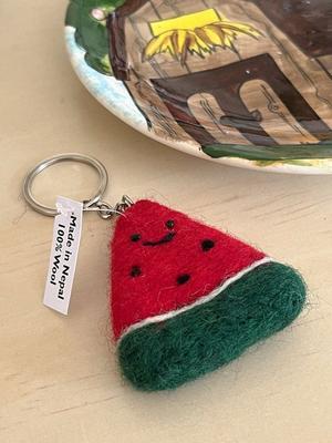 MGR Nepal Wool Watermelon Keyring