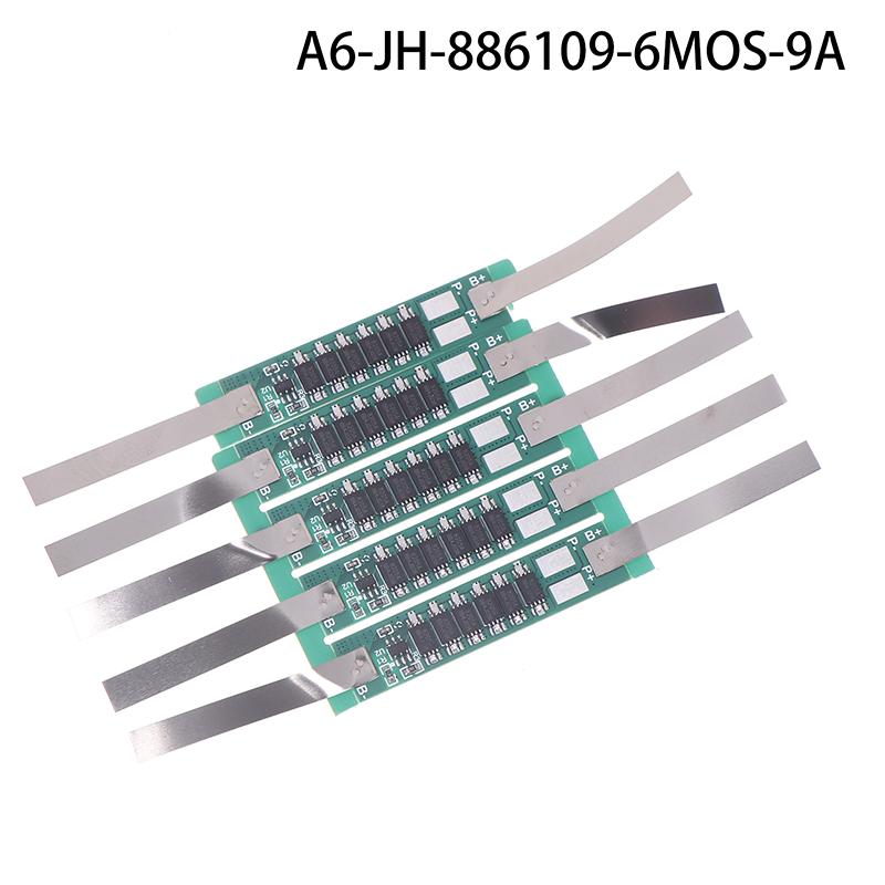 5Pcs 2A 3A 4.5A 6A 7.5A 9A Bms Pcm Lithium Battery Protection Board With Nickel Strip Welding For 1S 3.2V Li-Ion Lithium Battery