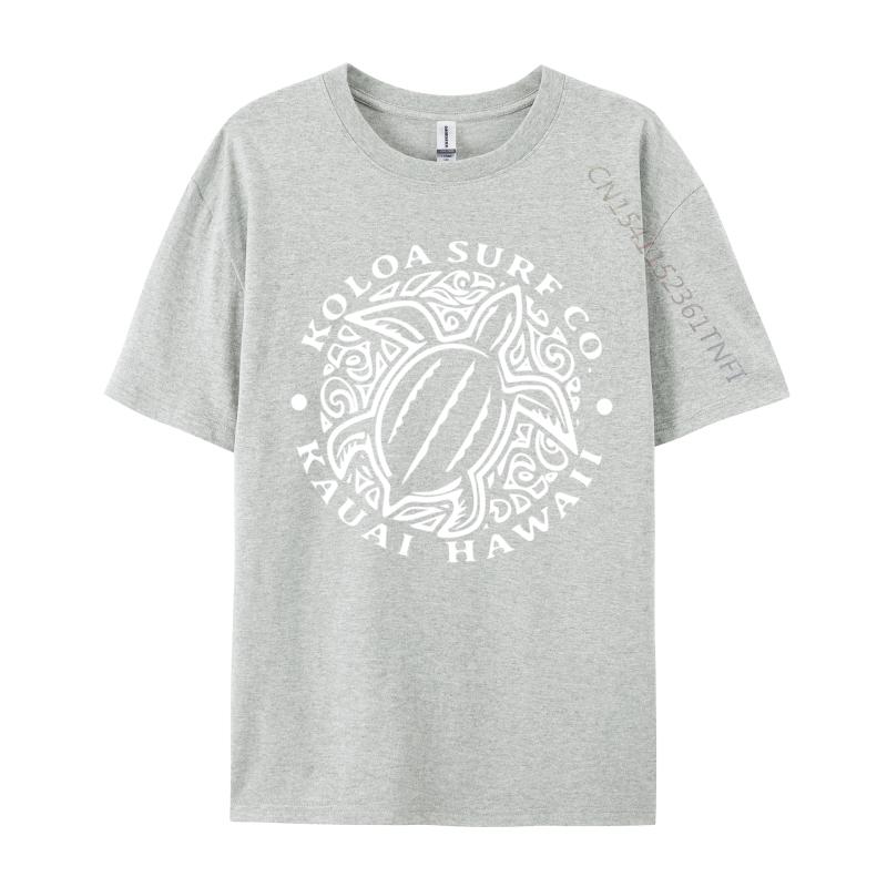 Koloa Surf Hawaiian Honu Turtle Lightweight Camisasimple Style Tops Tees New Arrival Crew Neck Cotton Tshirts Unisex T Shirt