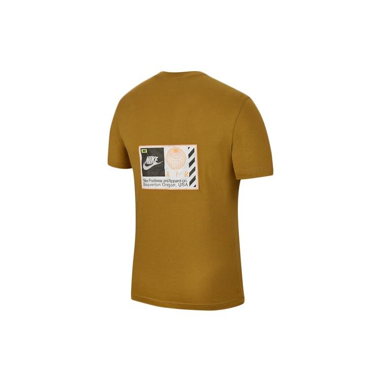 Nike Sportswear Earth Printing Short Sleeve Yellow Men's CT6541-790