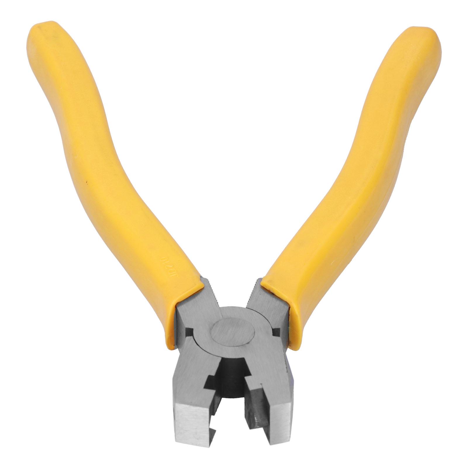 

7.9in Stainless Steel Flanging Pliers Triangular Right Angle Seaming Pliers with AntiSlip Handle