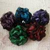 Charcoal Loofah Sponge, Shower Loofah 60g/PCS - Body Scrubber Loofa Set of 4 - Charcoal Blue, Green, Purple & Red, Bath Sponge for Men and Women