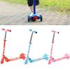 Three Iron Kids Wheel Scooter With Flashing Illumination And Folding Compact