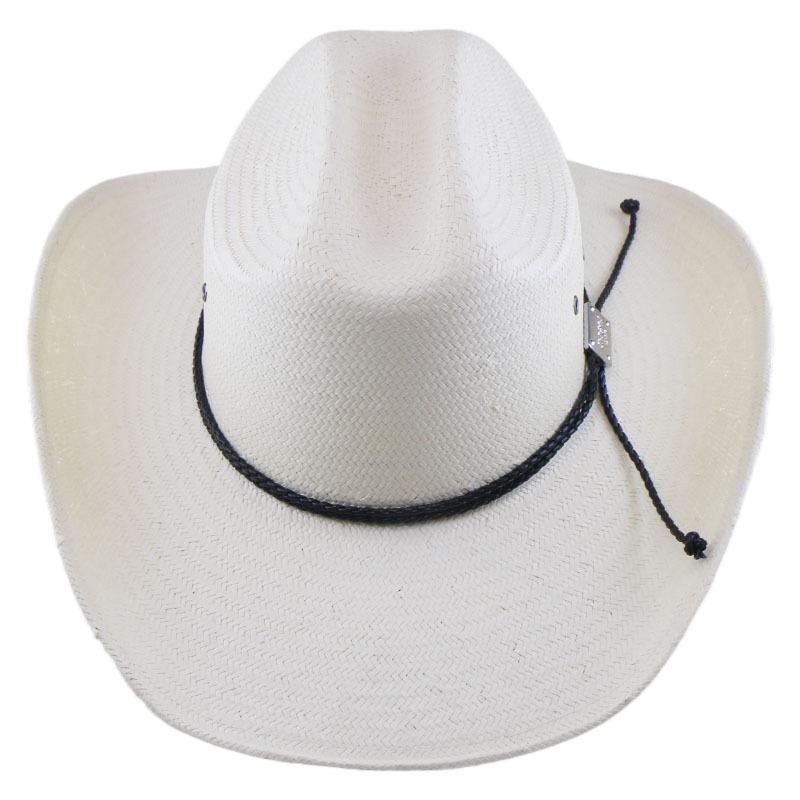 Hot-selling Eaby Stiff Version Five-point Straw Hat Knight Cowboy Hat Jazz Hat Rolled Brim Straw Hat