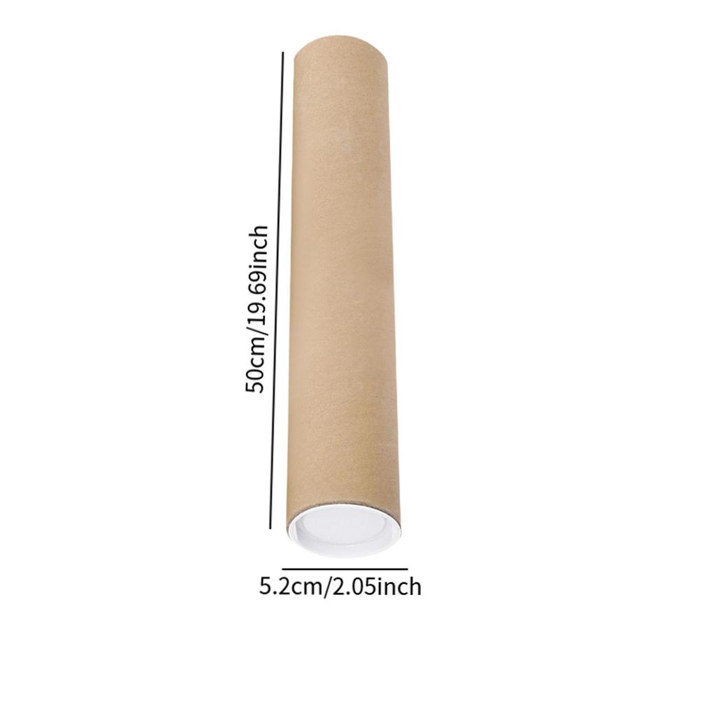 Mailing Tube Paper Container Secure End Caps Poster Storage Protector for Art Prints Documents