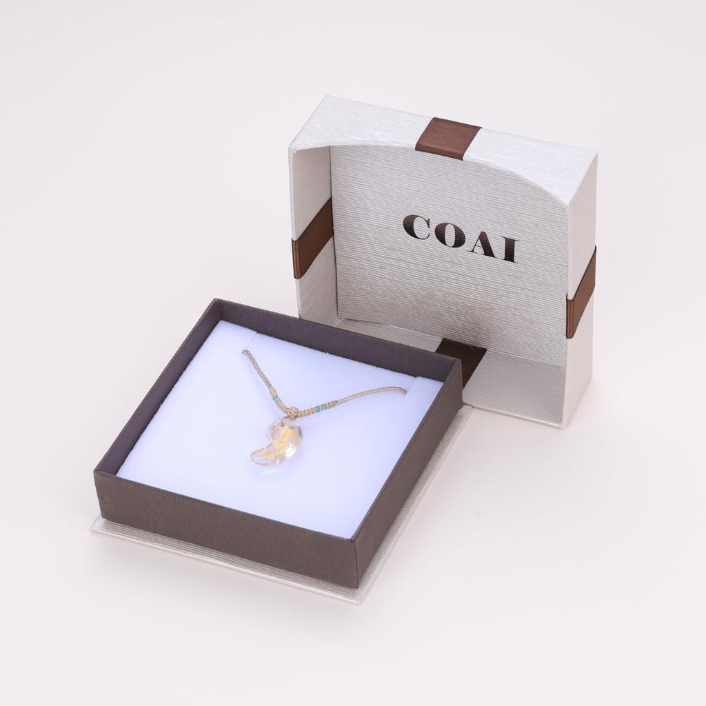 Crystal Dragon Carving Purification and Good Fortune Amulet Magatama Power Stone Adjustable [KOAI] Necklace, Length, Women's